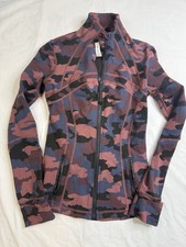 Lululemon Define Jacket Luon Heritage 365 Camo Smoky Red Night Sea Multi Size 4