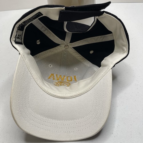 Iowa Hawkeyes Hat Cap Black Football Basketball Embroidered Logo NCAA - Picture 4 of 4