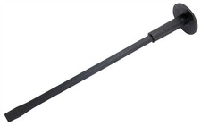 18" Cold Bolster Brick Chisel Heat Treated Masonry Shaft Rubber Guard Tool