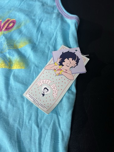 Vintage 2000s Y2K 2008 Betty Boop Cartoon Graphic Tank Top Shirt Plus Size 1X - Picture 3 of 9