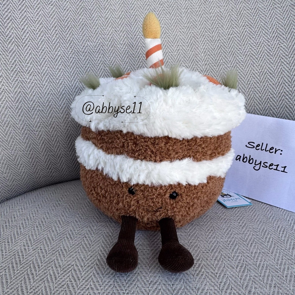 Jellycat Amuseables Carrot Cake - Authentic - Brand New With Tags