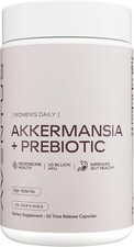 Aventus Women’s Daily Akkermansia + Prebiotic, 10 Billion AFU, 30 Vegan Capsules