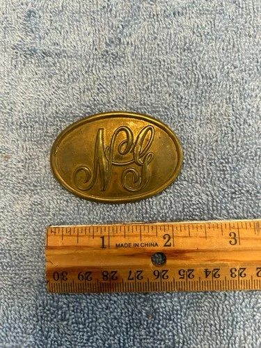 IND. WAR BRASS CARTRIDGE BOX PLATE…