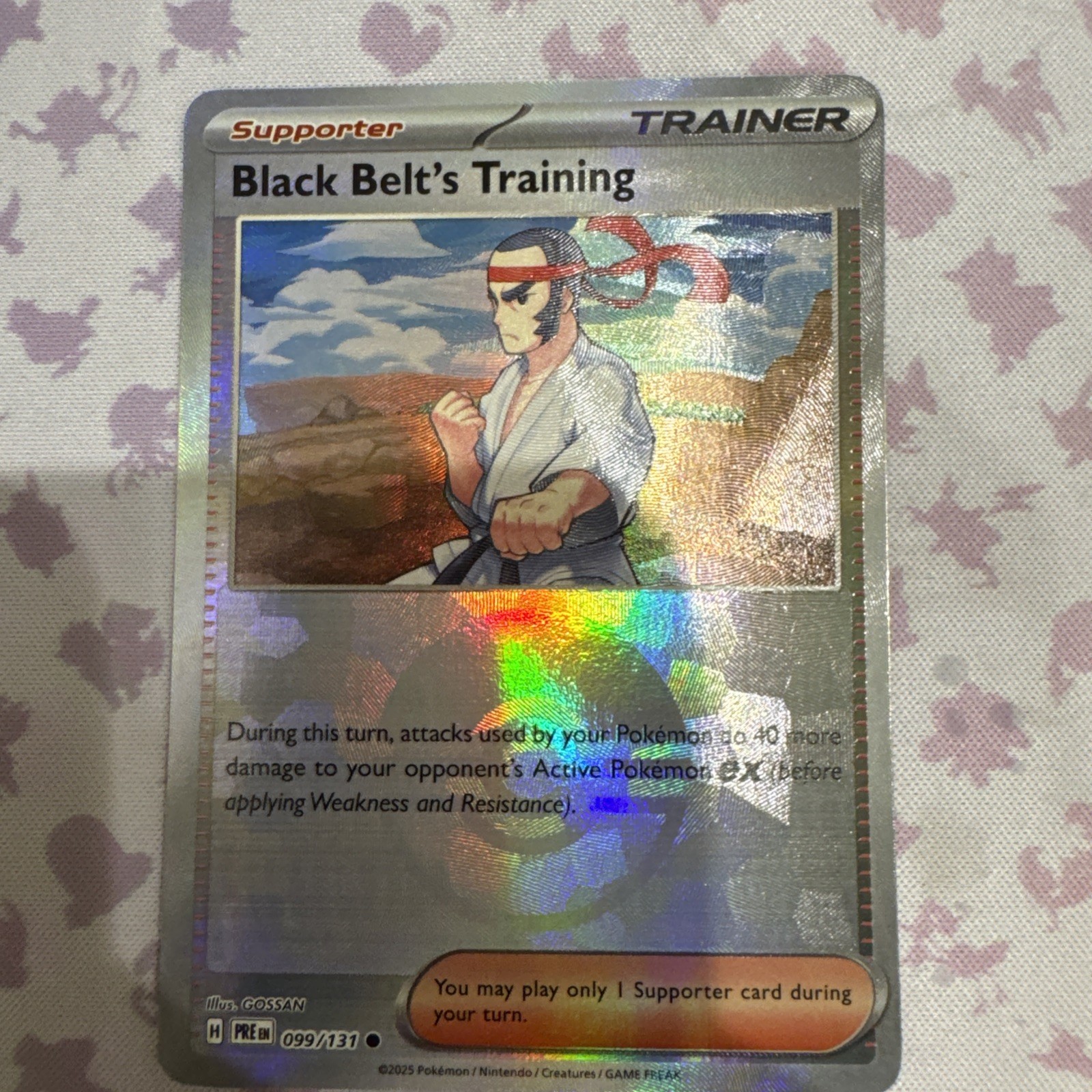 Black Belt's Training - (Poke Ball Pattern) 099/131 Prismatic Evolutions Holo NM