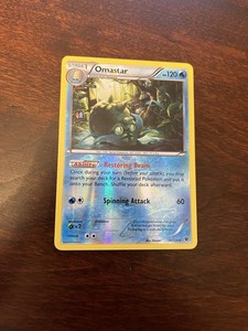 Omastar 18/124 Fates Collide Reverse Holo