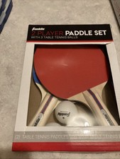 Franklin Ping Pong Table Tennis Paddles 2 Player Set Paddle With 3 Balls NEW 