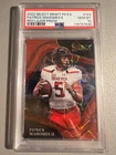 2022 Panini Select Draft - Patrick Mahomes - Field Red Lazer Prizm #124 - PSA 10