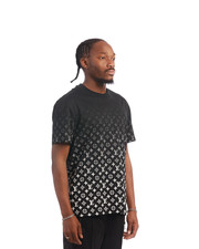 Louis Vuitton LV Monogram Pattern Gradient Cotton Crewneck T-Shirt Black Size L