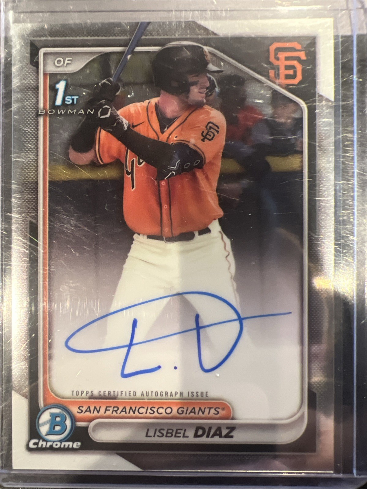 LISBEL DIAZ 2024 BOWMAN CHROME 1ST AUTOGRAPH GIANTS