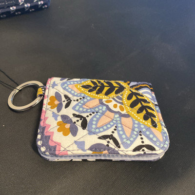 VERA BRADLEY Chermont Meadows CAMPUS DOUBLE ID CASE w/KEY RING NWOT