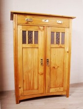 Jugendstil Vertiko um 1910/20 Weichholz mit Verglasung