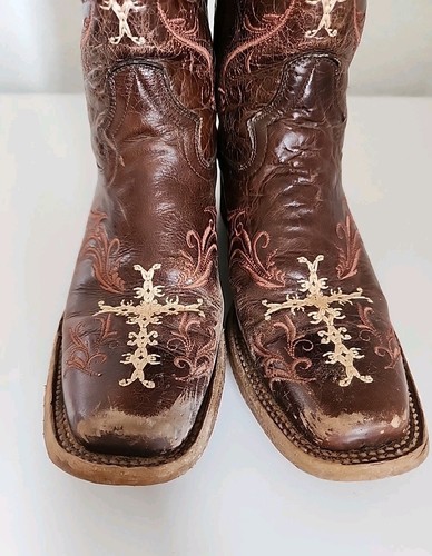 Circle G Corral Boots Womens 7.5M Brown Leather Western Cowboy Rodeo L5080 - Picture 3 of 12