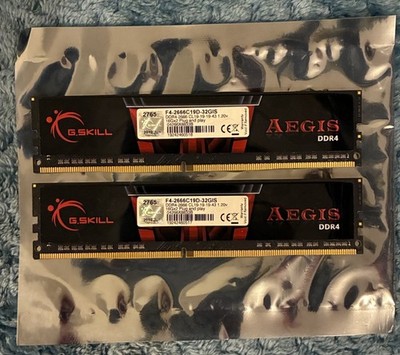 G. SKILL Aegis 32GB (2 X 16GB) PC4-21300 (DDR4-2666) RAM Memory