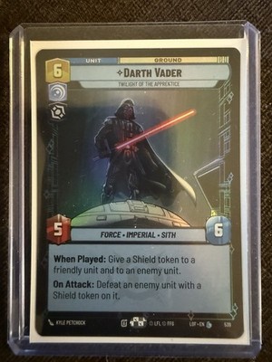 Star Wars Unlimited Darth Vader Twilight of the Apprentice Foil #539 LOF SWU