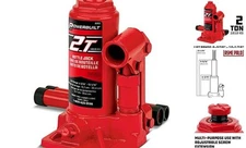  Powerbuilt Heavy Duty 2-Ton Bottle Jack, 4000-Pound Capacity Hydraulic 2 Ton