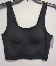 Victoria's Secret PINK Relay Longline Sports Bra Size Large Black