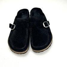 Birkenstock Women's Buckley Black Suede Leather Clogs - EU 40/ US Size 9 - 91/2