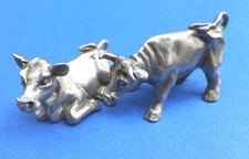 Hudson Pewter Noah's Ark ~ MALE & FEMALE HORSES ~  #3929 & #3931