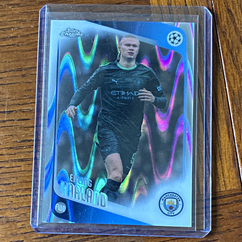 Topps Chrome 2025-26 UEFA Champions League Erling Haaland #181 Raywave