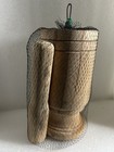 Handmade Wood Mortar & Pestle Set, Bowl Included, 7in H x 3in Dia Beige — photo 2