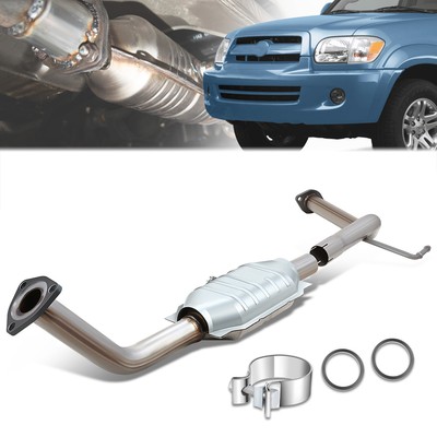 Fit 05-07 Toyota Sequoia 4.7L Steel Left Side Catalytic Converter Factory Style