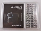 100 gram Silver Bar Valcambi Suisse 100x1 Gram Silver CombiBar Certified Assayer