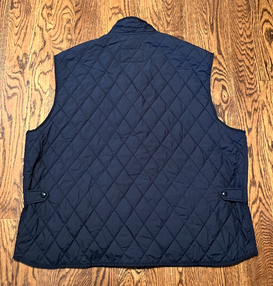 Polo Ralph Lauren Iconic Quilted Vest Mens 3XL Blue Warm Winter - Image 2 of 4