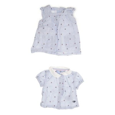 Tommy Hilfiger, Kleid, Größe: 56, Blau/Weiß, Sonstiges, Mädchen #8dC