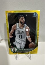 2025-26 BowmanChrome - Jayson Tatum #49 Gold Wave Refractor /75
