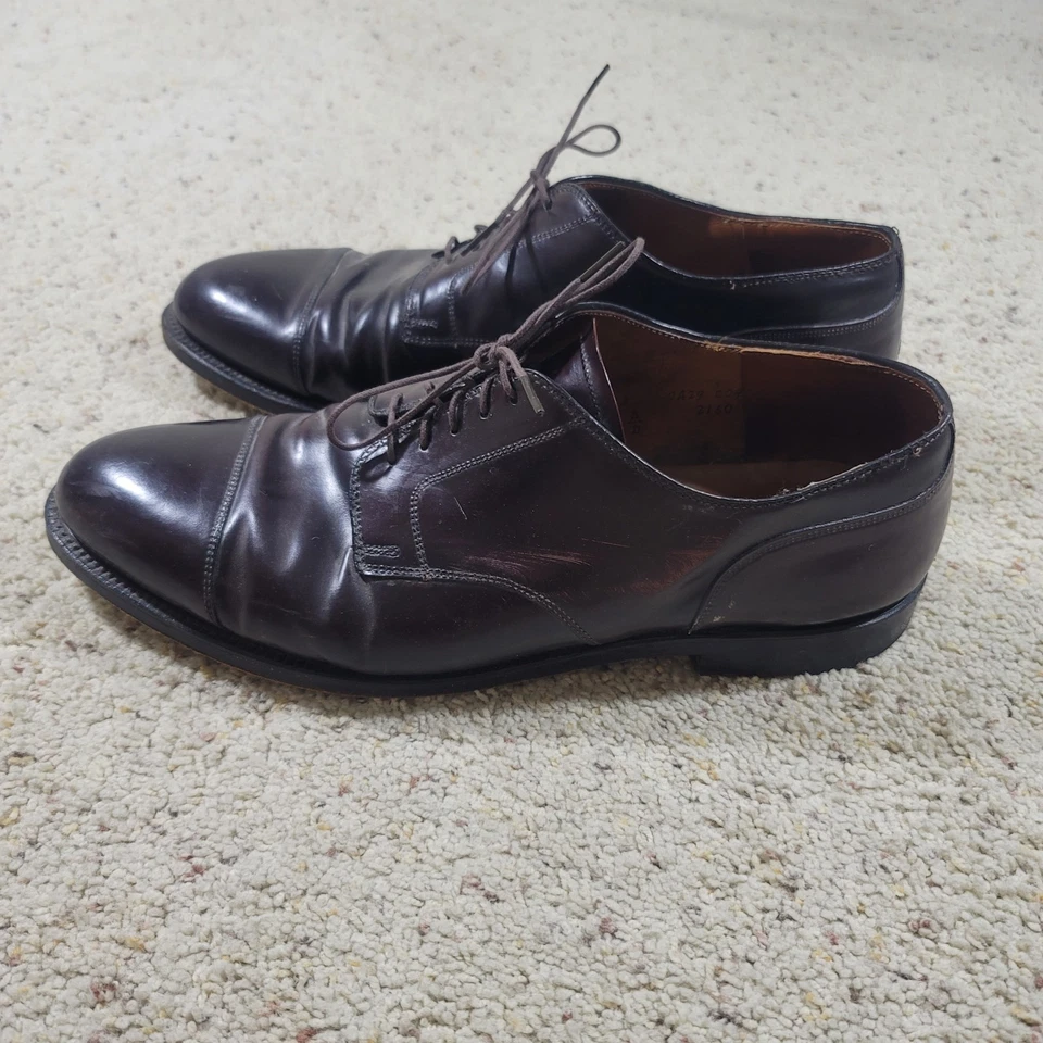 Alden Restoration 2160 Oxford Oxblood Burgundy Mens 13 READ - Image 2 of 4