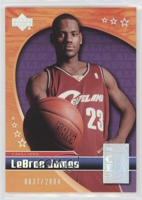 2004 Upper Deck NBA All-Star Game Los Angeles 637/2004 LeBron James #LJ-3 s7f
