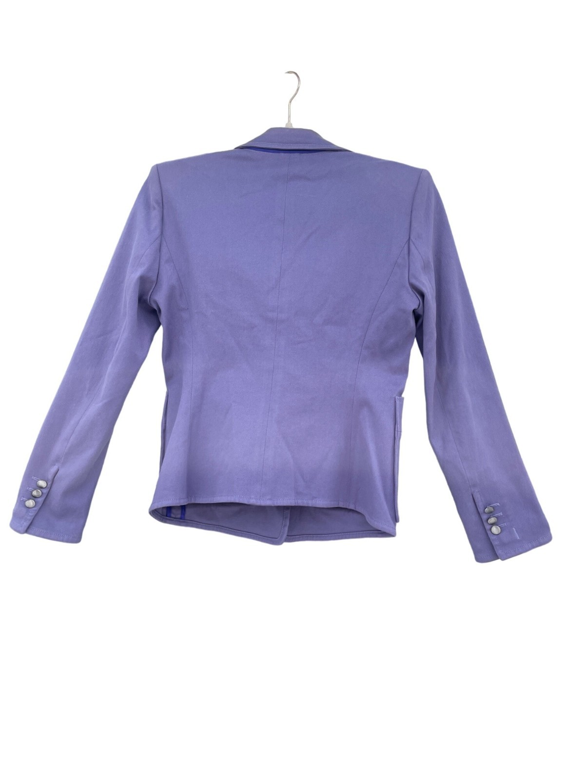 SAINT LAURENT Blazer tuta Ysl donna F42 pervinca giacca cappotto blazer taglia small SM S viola