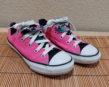 Converse Kids All Star Hot Pink Casual Shoes Sneakers Size 2 Double Tongue