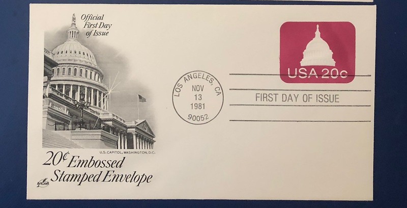 United States Scott # U 601 Capitol Dome # 6 FDC