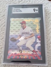 1998 Donruss Will Clark Gold Press Proof Die-Cut Card #134 1 of 500 / SGC 9 Mint