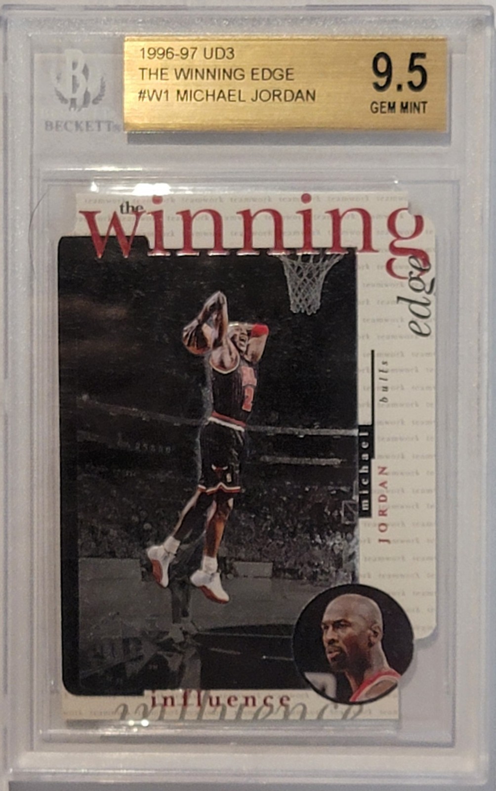 1996-97 UD3 "The Winning Edge" Michael Jordan W1 BGS 9.5