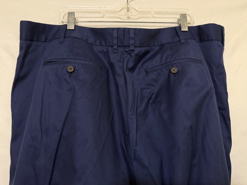 Bobobos Weekday Warrior Monday Mens 46x34 Navy Blue Dress Pants Straight Slacks - Picture 5 of 10