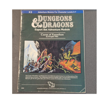 TSR Dungeons & Dragons Module X3 Curse of Xanathon 1982 9056