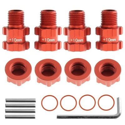 4PCS 14mm to 17mm Wheel Hex Hub Adapter For Granite 4X4 AR102665 (green).