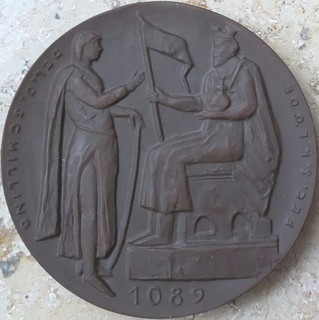 Medaille Saxonia Numismatika `89 Ausgabe von Kulturbund