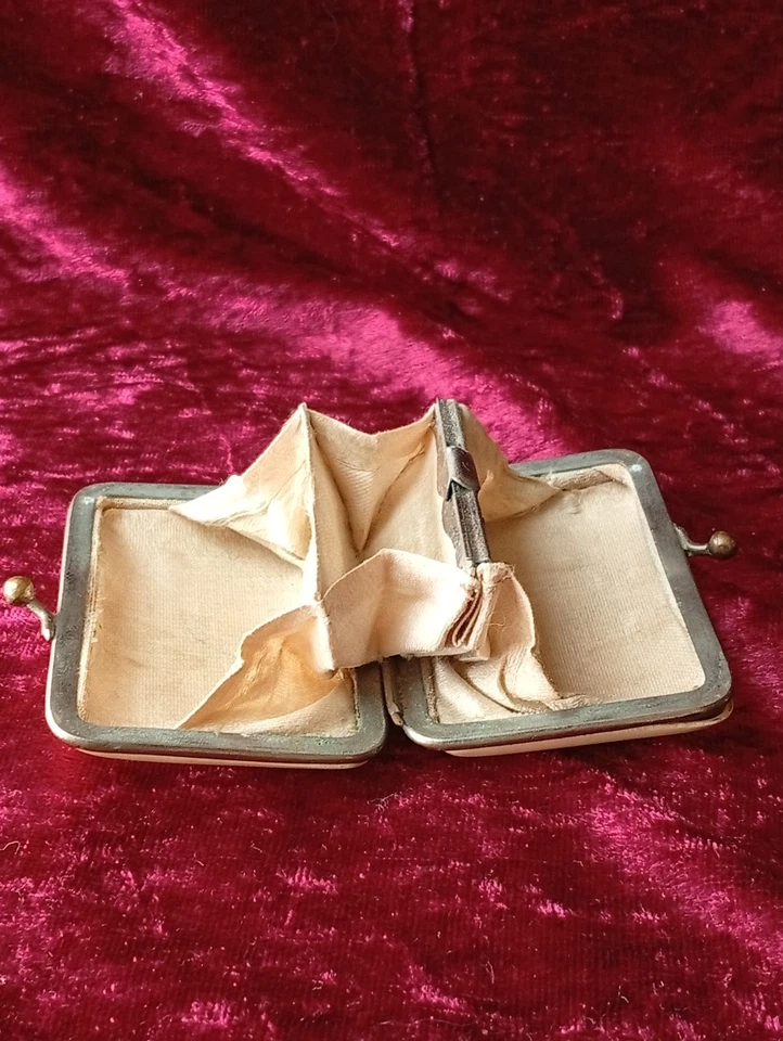 porte monnaie ancien, bourse - Photo 4/4