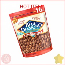 Blue Diamond Almonds Gluten Free Smokehouse Flavored Snack Nuts, 16 Oz Resealabl