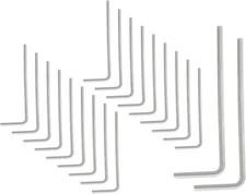 20 Pcs 2Mm/3/32 Inch Allen Wrench, L Shaped Hex Key Wrench, Heavy Duty Steel Hex