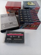 Lot Of 18 TDK D-90/D-60 IEC I Type I High Output Blank Cassette New Head Cleaner