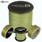 Dorisea Mega 8 Strands Army Green Braided Fishing line PE 100m-2000m 6lb~300lb