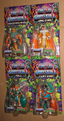 Turtles Of Grayskull - Teela - Casey Jones - April O´Neil - Stealth Ninja He-Man