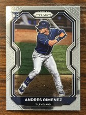 2021 Panini Prizm Baseball Andres Gimenez Guardians Base Card Tier II RC #120