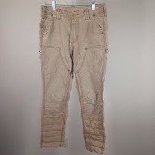 Carhartt Womens Slim Fit Tan Double Knee Skinny Pants 2x32 Style 100518716