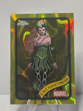 ENCHANTRESS #43 2025 Topps Chrome Marvel YELLOW LAVA Refractor