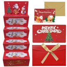 Christmas Money Gift Cards Envelope for Cash Gifts Christmas Party Gifts Mone...